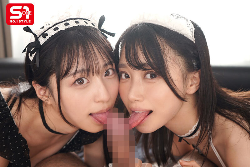 安達夕莉、新木希空 本番シーン - 「ご主人様、私にかけて」僕のチ●ポが好きすぎて生搾りザーメン奪い合う顔射おねだりWメイド 安達夕莉 新木希空